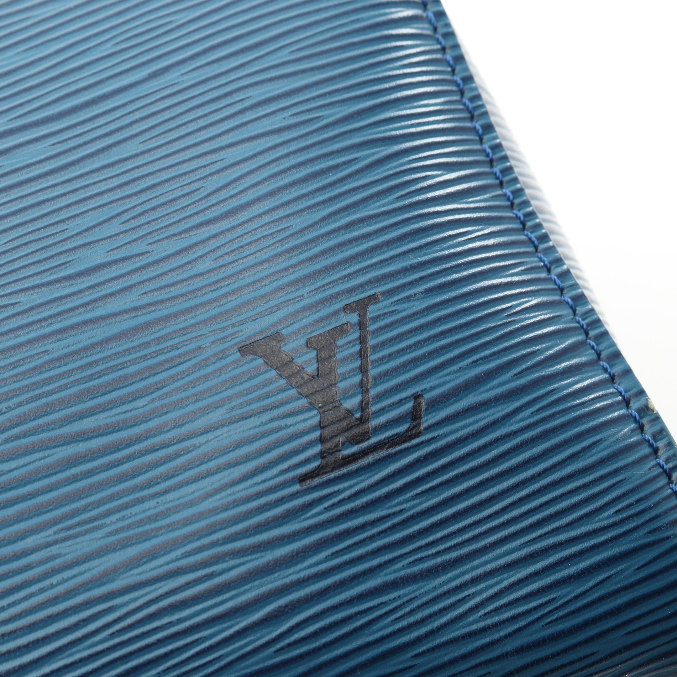 Louis Vuitton Louis Vuitton Speedy 35 Epi Toledo Blue Handbag Leather Size ONE SIZE - 13 Thumbnail