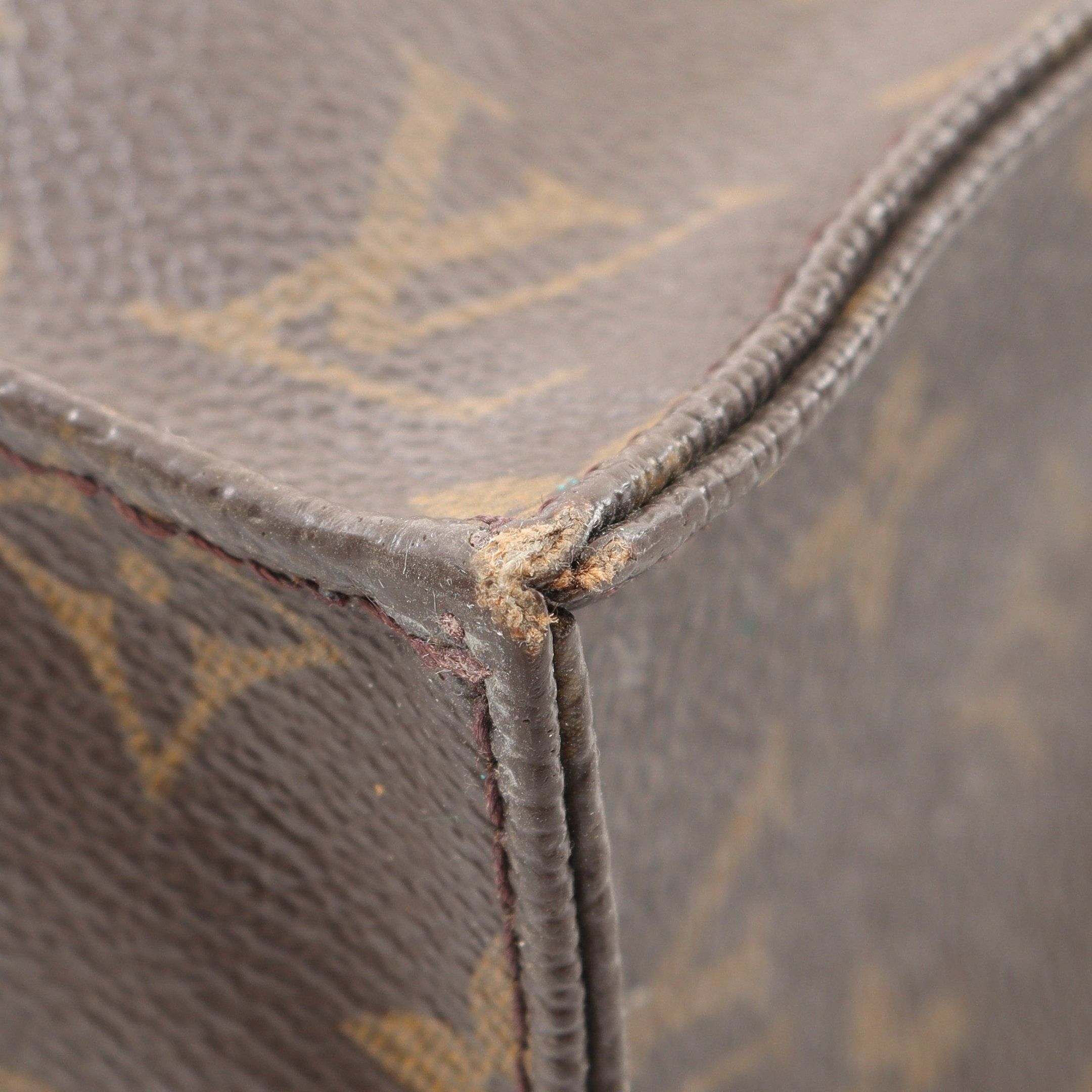 Louis Vuitton Louis Vuitton Sac Plat Monogram Handbag Tote Bag Leather Brown Size ONE SIZE - 10 Thumbnail