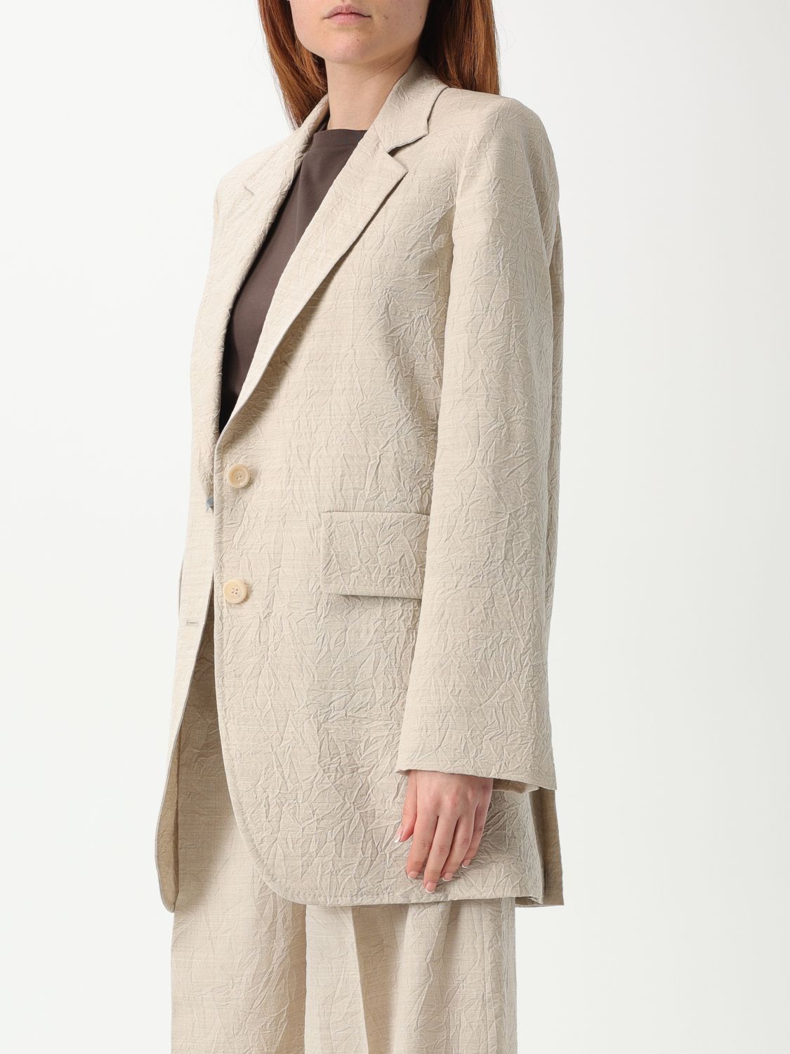 Max Mara Max Mara Jacket Woman Beige Size S / US 4 / IT 40 - 4 Thumbnail