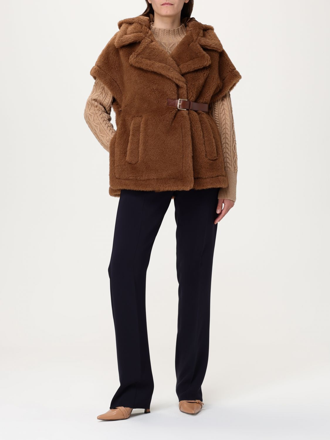 Max Mara Max Mara Sweater Woman Camel Size M / US 6-8 / IT 42-44 - 2 Thumbnail