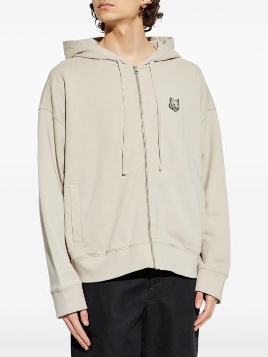 Maison Kitsune MAISON KITSUNE Men Hoodies OM02138KM0001 0119 Beige Size US XL / EU 56 / 4 - 4 Thumbnail
