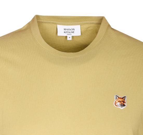 Maison Kitsune MAISON KITSUNE Men T-Shirts LM00104KJ0008 P357 Yellow Size US XL / EU 56 / 4 - 4 Thumbnail