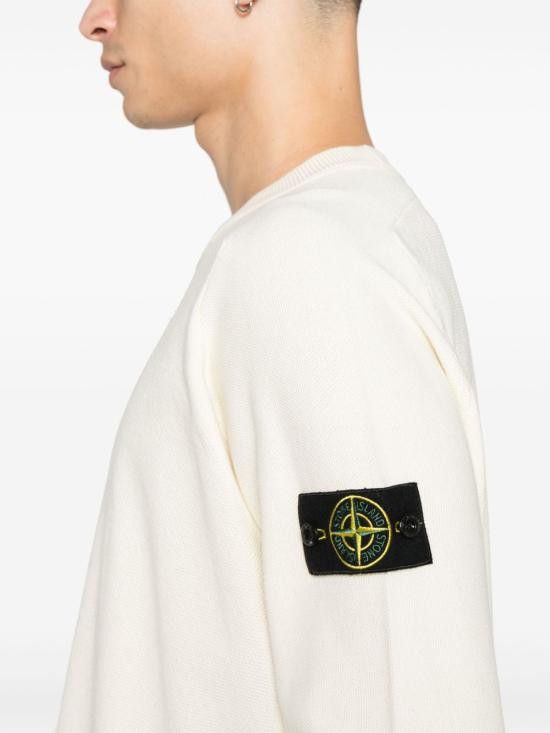 Stone Island STONE ISLAND Men Sweater 5100036 S00B5V0093 White Size US L / EU 52-54 / 3 - 3 Thumbnail
