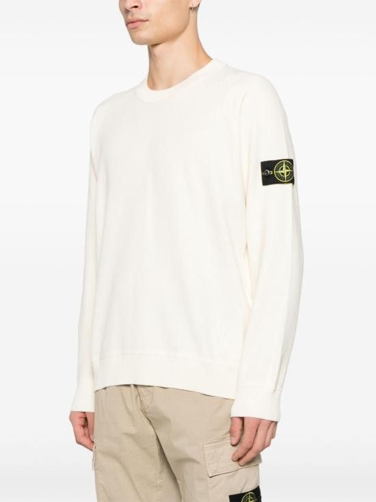 Stone Island STONE ISLAND Men Sweater 5100036 S00B5V0093 White Size US L / EU 52-54 / 3 - 5 Thumbnail