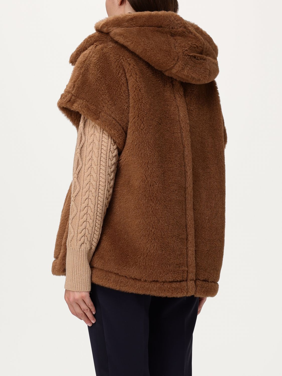 Max Mara Max Mara Cape Woman Camel Size ONE SIZE - 3 Thumbnail