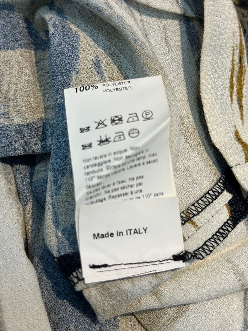 Emporio Armani Italian Pinko V-Neck Ink Wash Dress Size M / US 6-8 / IT 42-44 - 6 Thumbnail