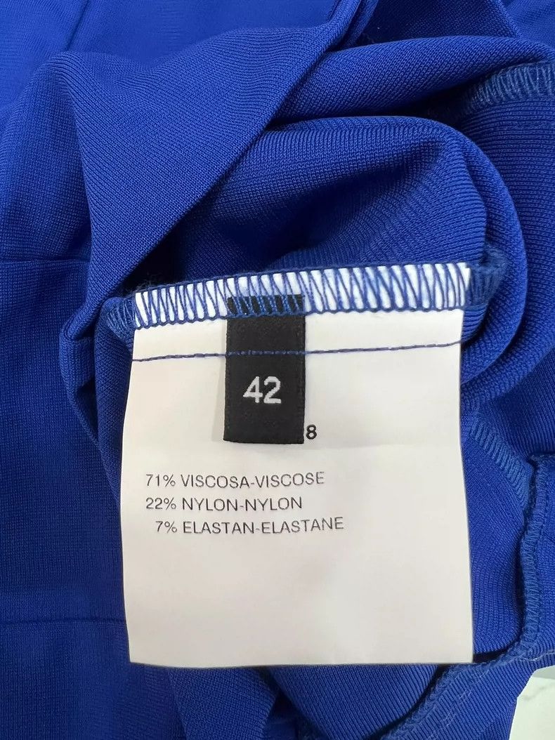 Emporio Armani Color Block V-Neck Short Sleeve Dress Size M / US 6-8 / IT 42-44 - 4 Thumbnail