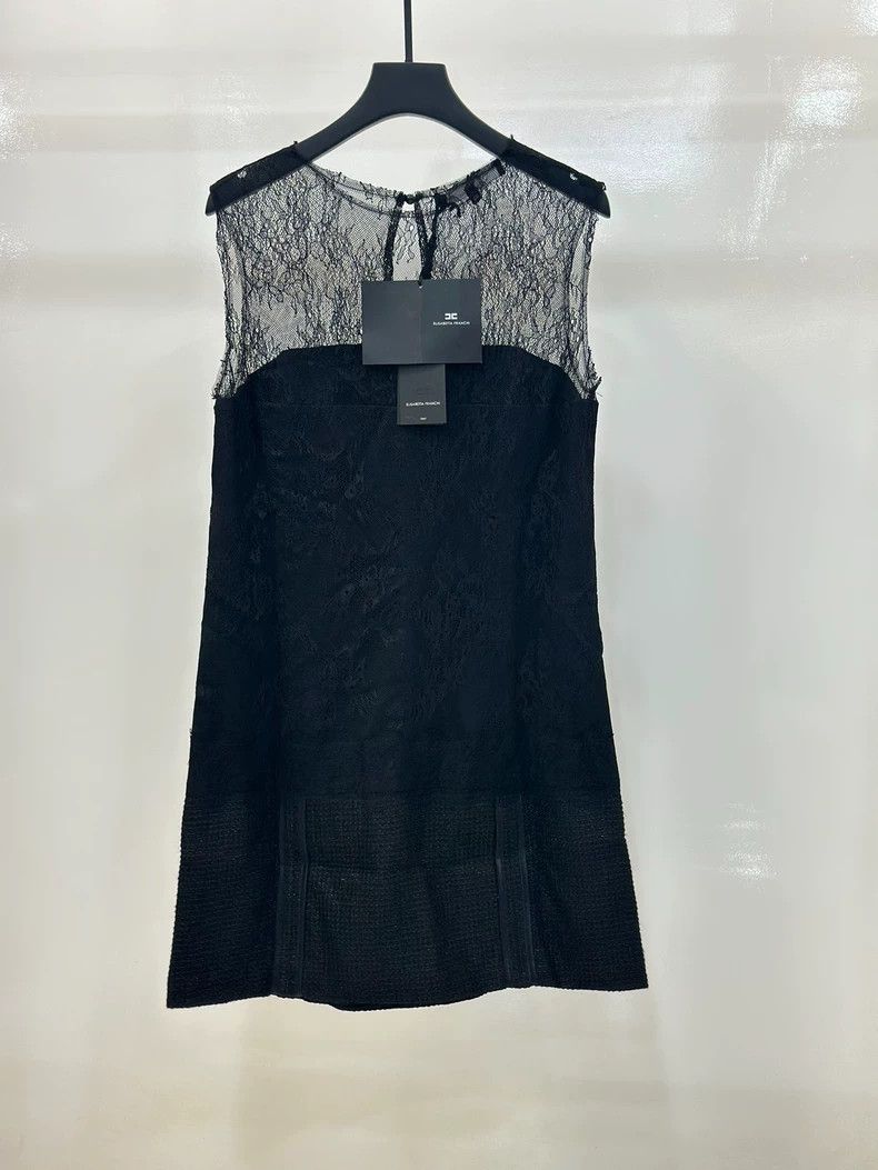 Elisabetta Franchi Black Lace Dress by Elisabetta Franchi Size L / US 10 / IT 46 - 3 Thumbnail