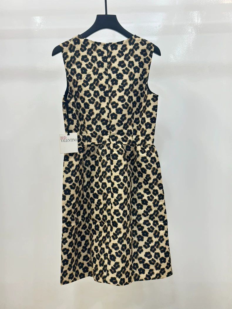 Valentino Red Valentino Leopard Floral Print Dress Size M / US 6-8 / IT 42-44 - 3 Thumbnail