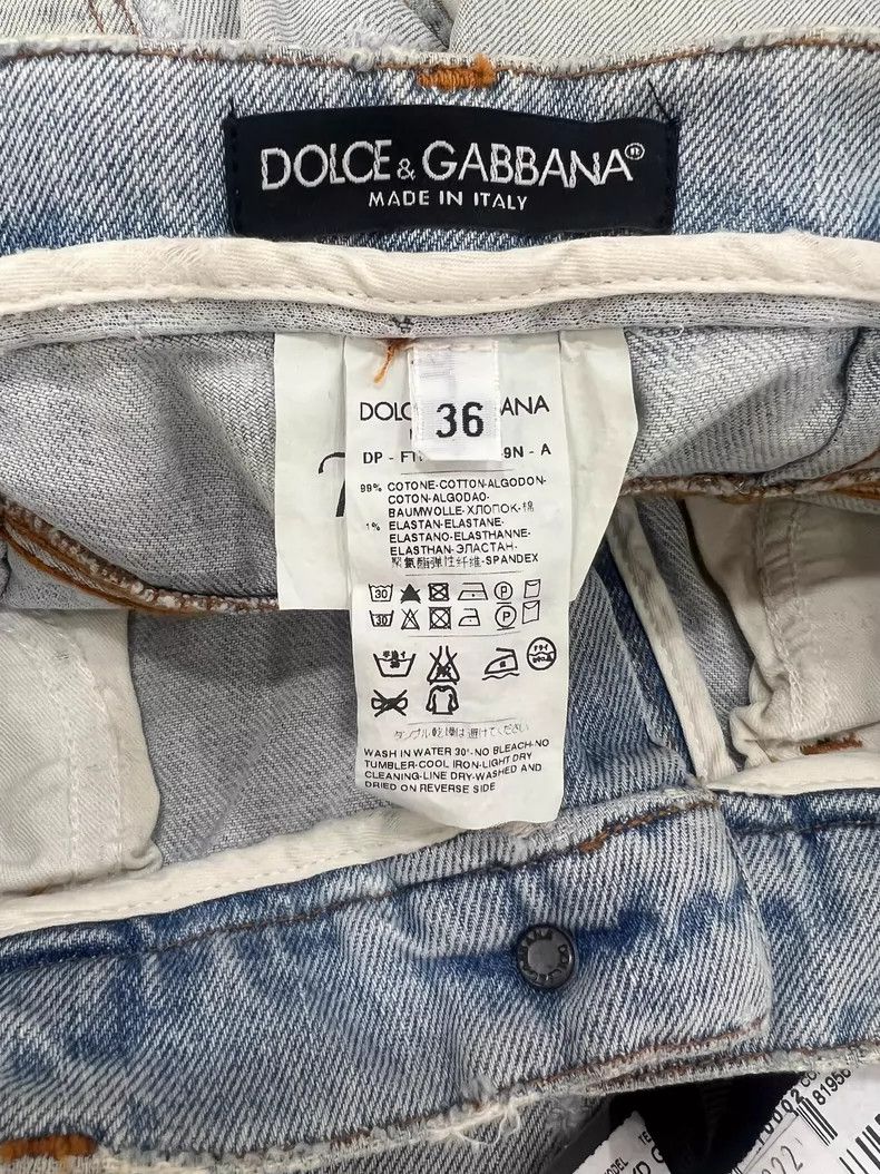 Dolce & Gabbana Dolce&Gabbana Light Vintage High Waist Jeans Size 36" / US 14 / IT 50 - 5 Thumbnail