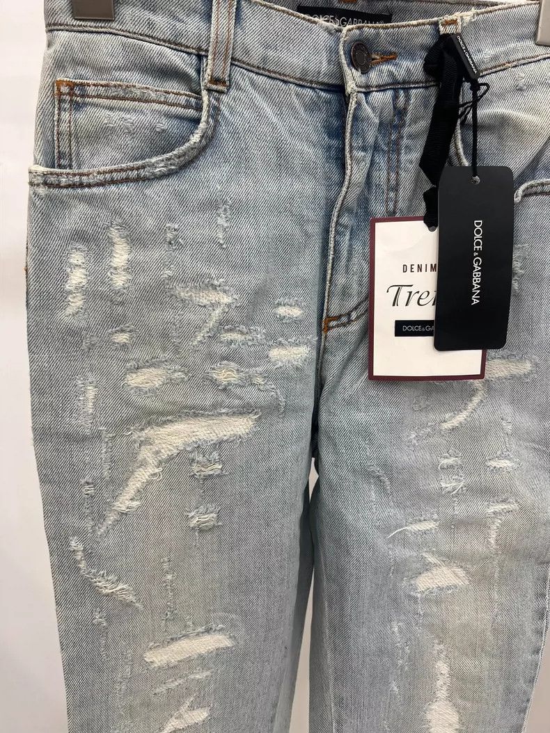 Dolce & Gabbana Dolce&Gabbana Light Vintage High Waist Jeans Size 36" / US 14 / IT 50 - 2 Thumbnail