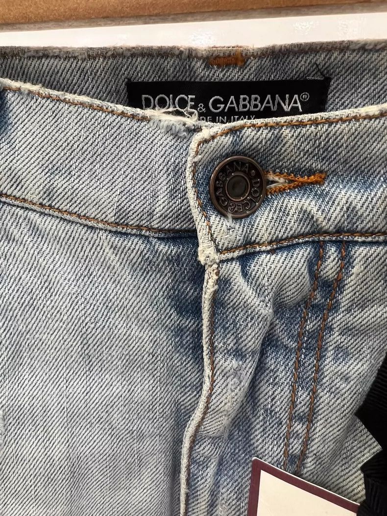 Dolce & Gabbana Dolce&Gabbana Light Vintage High Waist Jeans Size 36" / US 14 / IT 50 - 3 Thumbnail