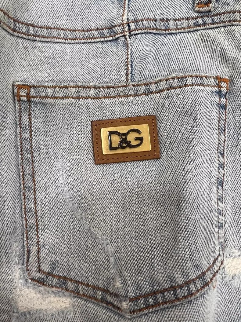 Dolce & Gabbana Dolce&Gabbana Light Vintage High Waist Jeans Size 36" / US 14 / IT 50 - 4 Thumbnail