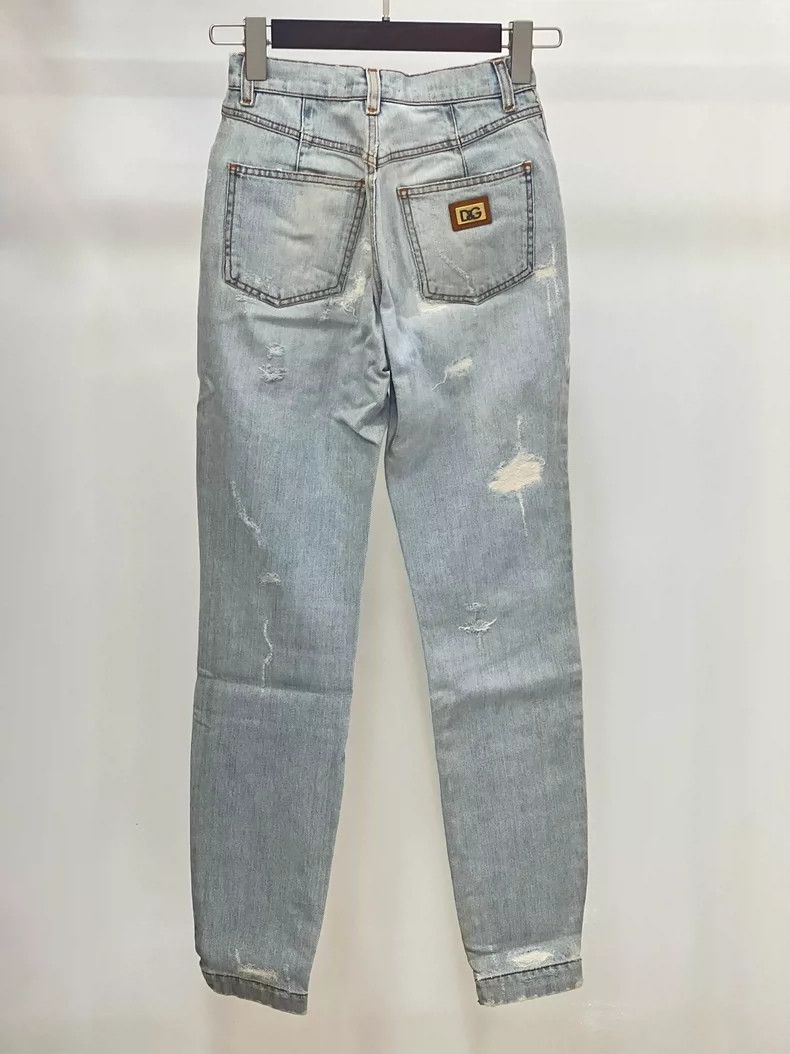 Dolce & Gabbana Dolce&Gabbana Light Vintage High Waist Jeans Size 36" / US 14 / IT 50 - 6 Thumbnail