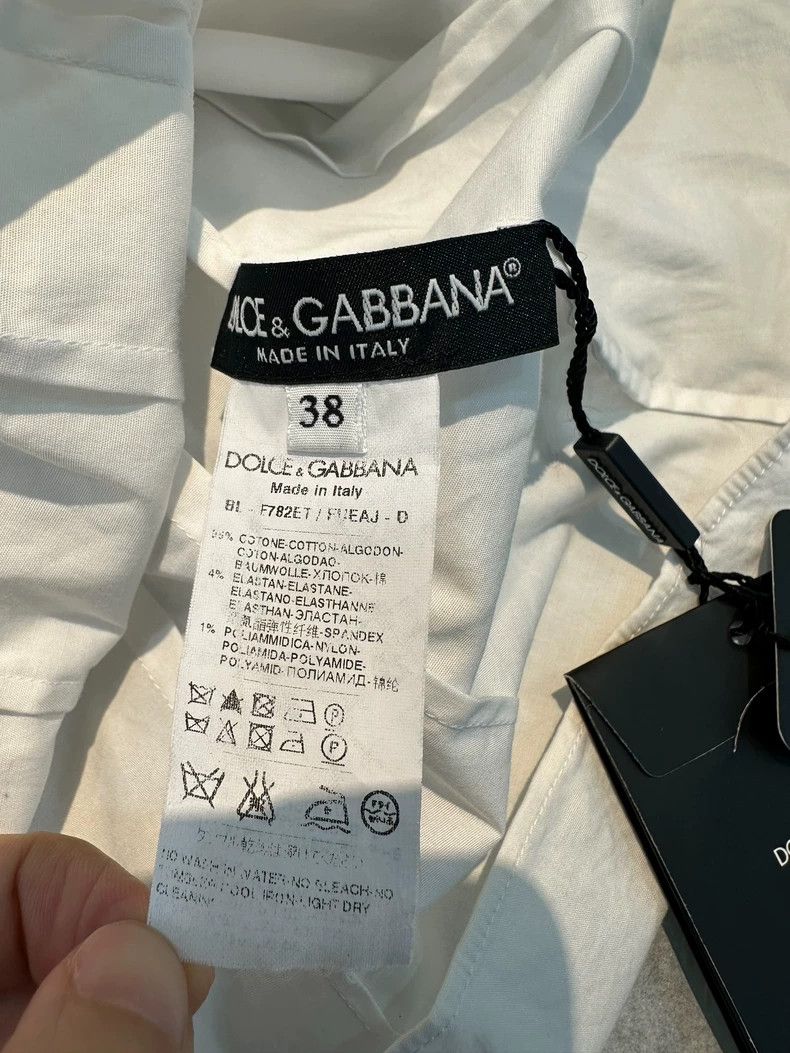 Dolce & Gabbana Dolce&Gabbana White Lace Collar Shirt Size S / US 4 / IT 40 - 6 Thumbnail