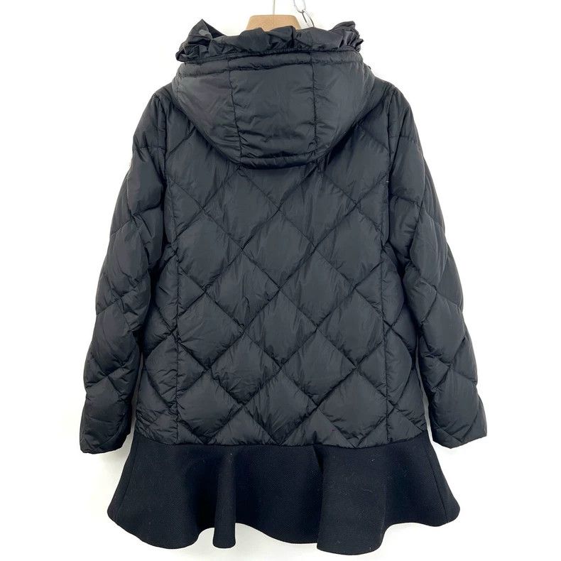 Moncler Black Ruffle Trim Puffer Jacket Size 2 Size S / US 4 / IT 40 - 2 Thumbnail