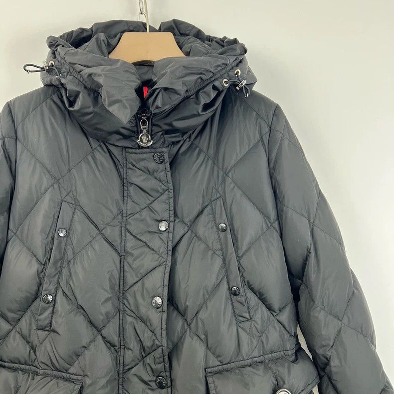 Moncler Black Ruffle Trim Puffer Jacket Size 2 Size S / US 4 / IT 40 - 4 Thumbnail