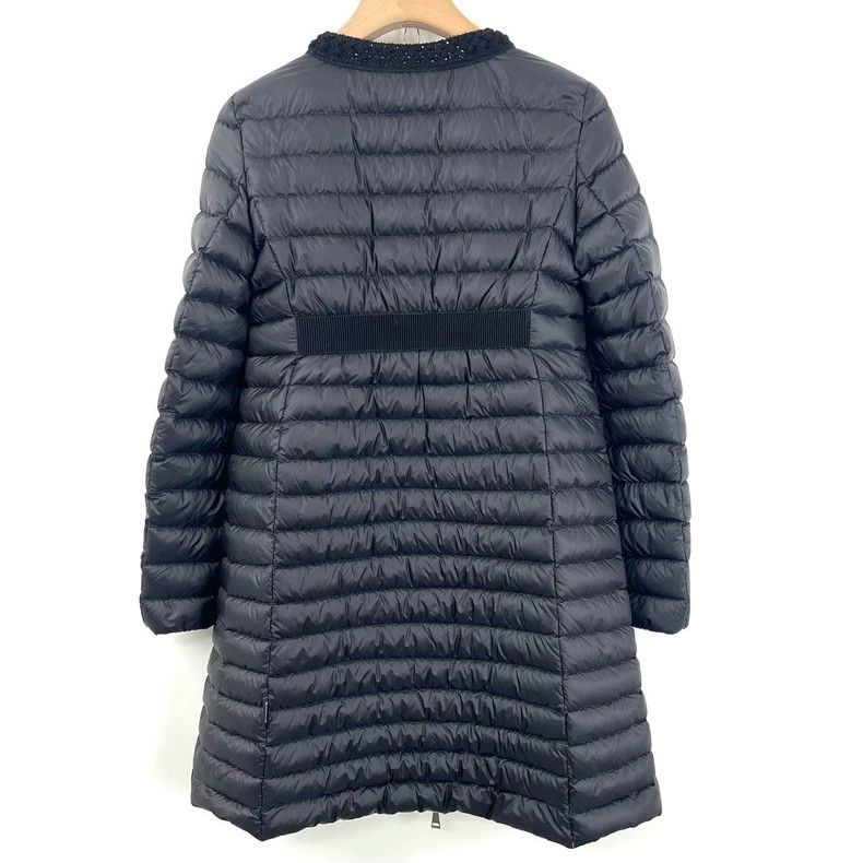 Moncler Moncler Lightweight Long Black Down Jacket Size XS / US 0-2 / IT 36-38 - 2 Thumbnail
