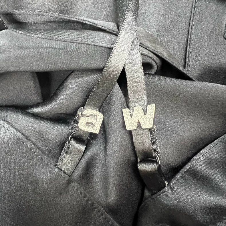 Alexander Wang Black Off-Shoulder Silk Blouse by Alexander Wang Size S / US 4 / IT 40 - 8 Thumbnail