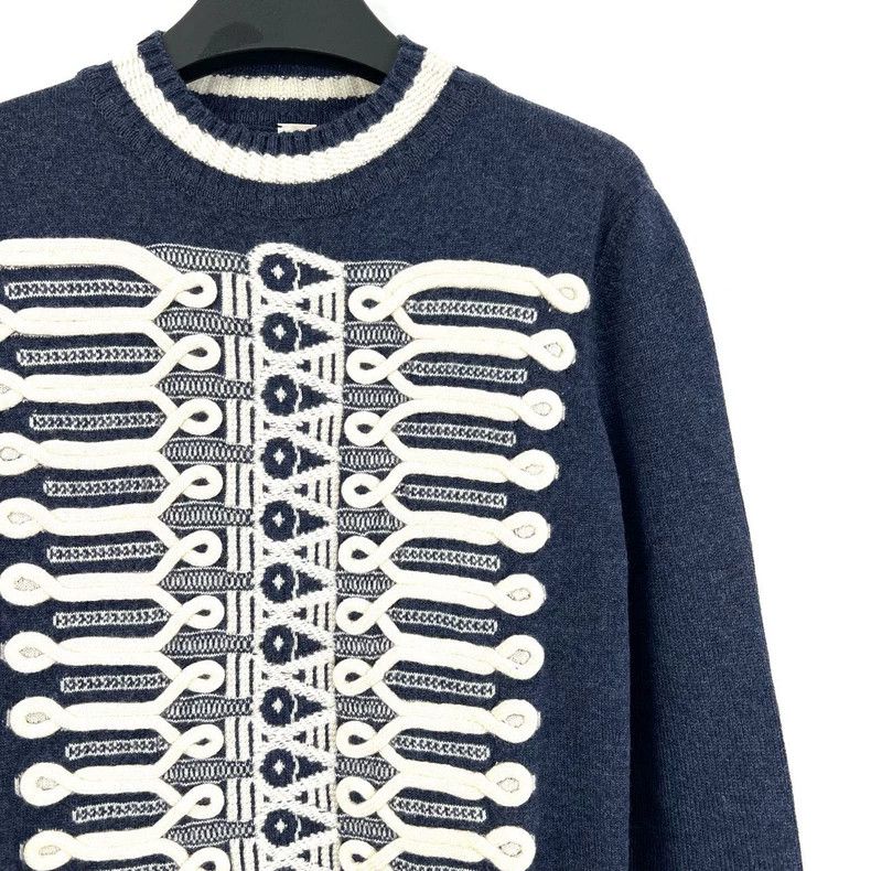 Hermes Hermes Woven Tie Detail Knit Sweater Size S / US 4 / IT 40 - 4 Thumbnail