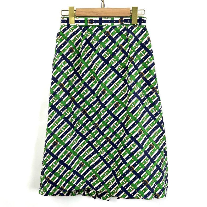 Gucci Gucci Pleated Skirt with Double G Gold Buckle Size 38" / US 16 / IT 52 - 2 Thumbnail