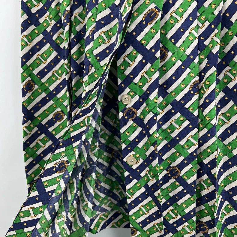 Gucci Gucci Pleated Skirt with Double G Gold Buckle Size 38" / US 16 / IT 52 - 7 Thumbnail
