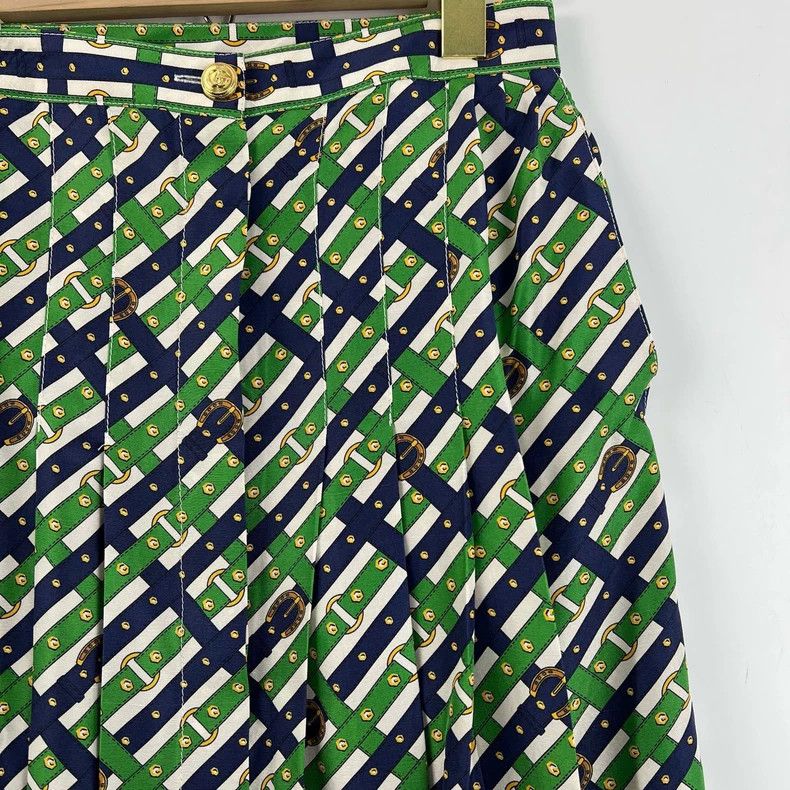 Gucci Gucci Pleated Skirt with Double G Gold Buckle Size 38" / US 16 / IT 52 - 5 Thumbnail