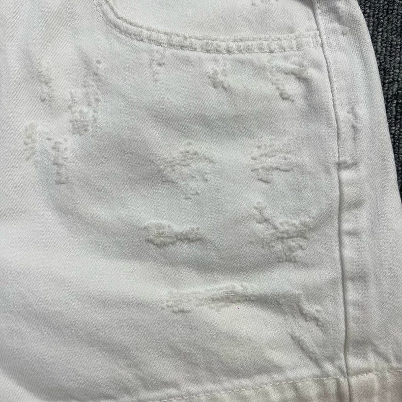Dolce & Gabbana Dolce&Gabbana White Distressed Denim Shorts Size 40" / US 18 - 5 Thumbnail
