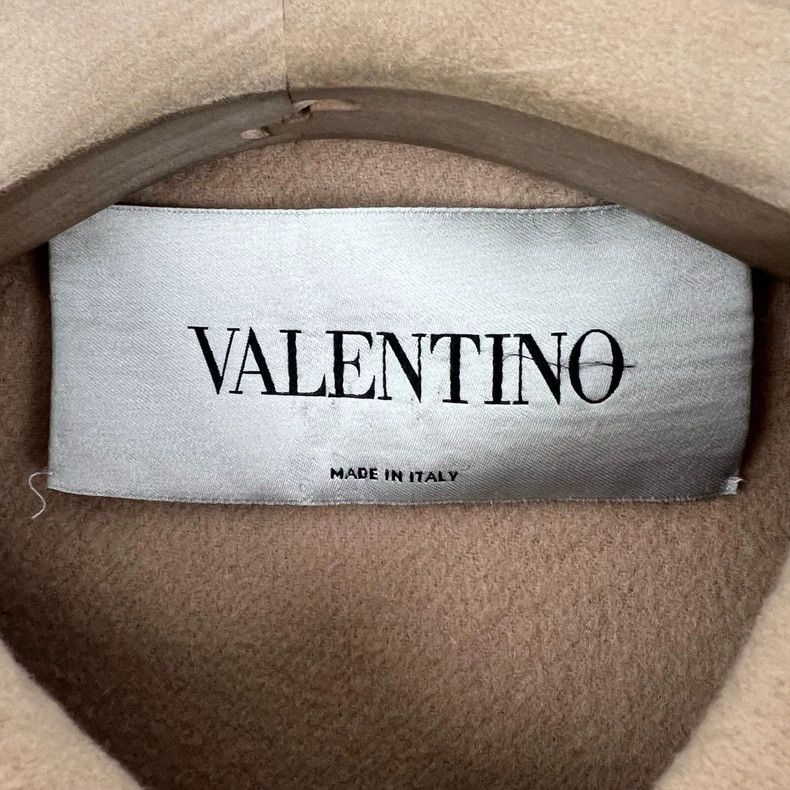 Valentino Valentino Pink Wool Coat with Studs Size S / US 4 / IT 40 - 6 Thumbnail