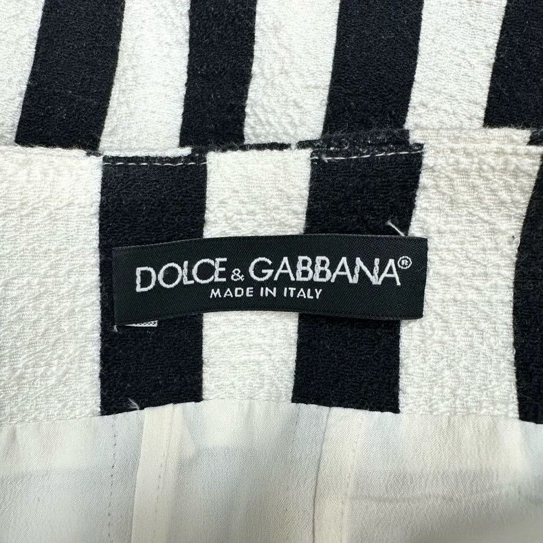 Dolce & Gabbana Dolce&Gabbana Black and White Striped Skirt Size 38" / US 16 / IT 52 - 5 Thumbnail