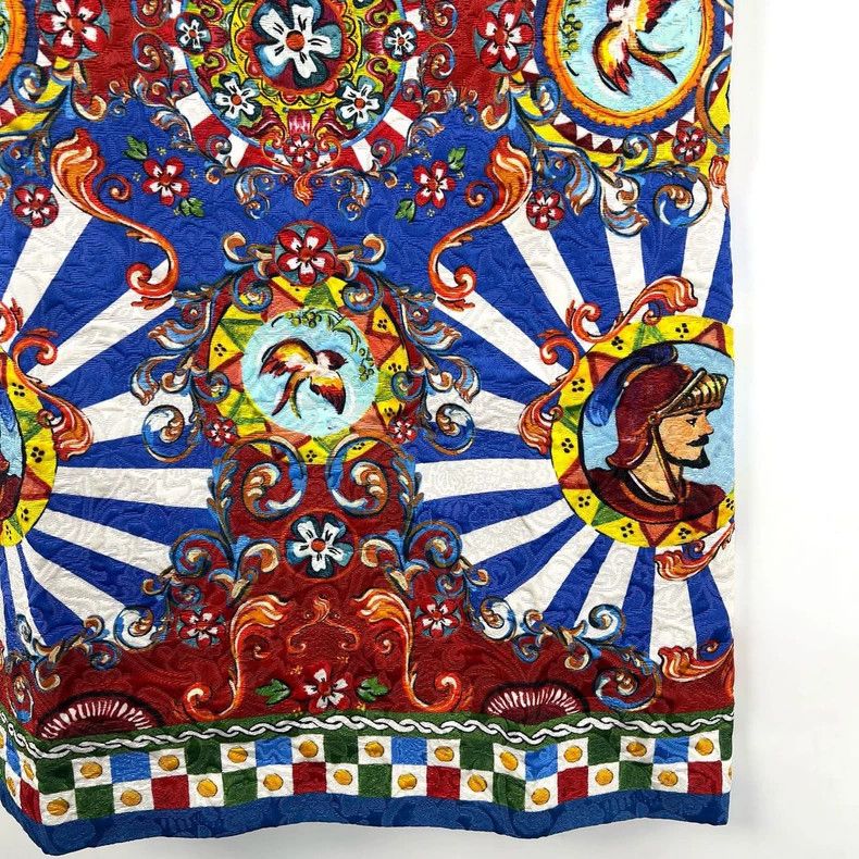 Dolce & Gabbana Dolce&Gabbana Sleeveless Printed Dress in Size 40 Size S / US 4 / IT 40 - 6 Thumbnail