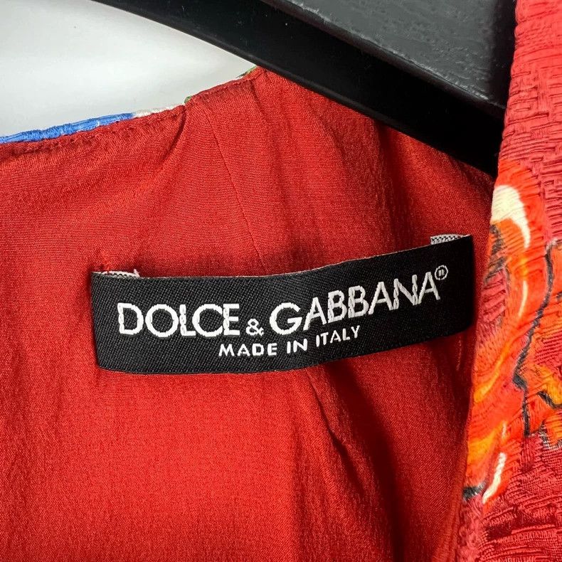 Dolce & Gabbana Dolce&Gabbana Sleeveless Printed Dress in Size 40 Size S / US 4 / IT 40 - 5 Thumbnail