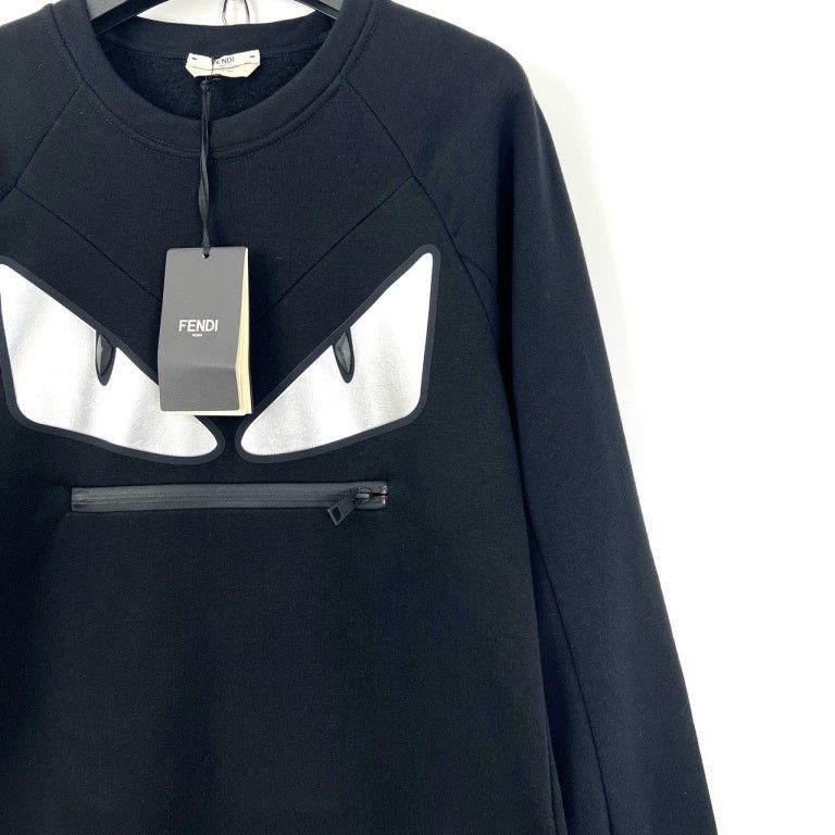 Fendi Fendi Black Monster Pocket Zip Dress Size L / US 10 / IT 46 - 4 Thumbnail