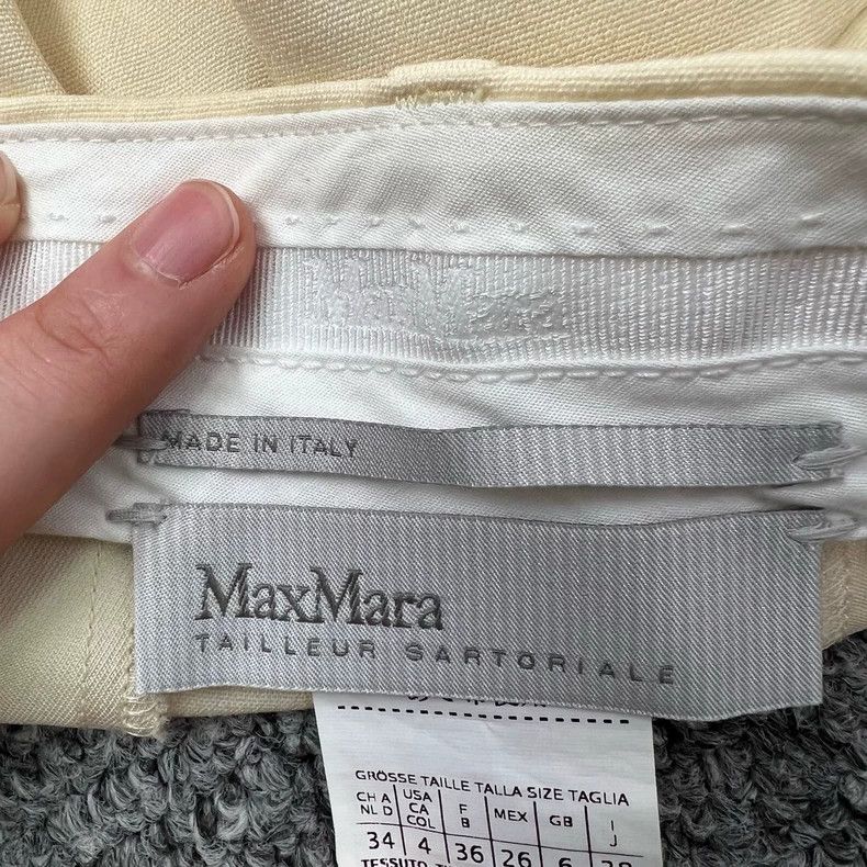 Max Mara Max Mara Double-Breasted Suit Set in Beige Size XS / US 0-2 / IT 36-38 - 6 Thumbnail