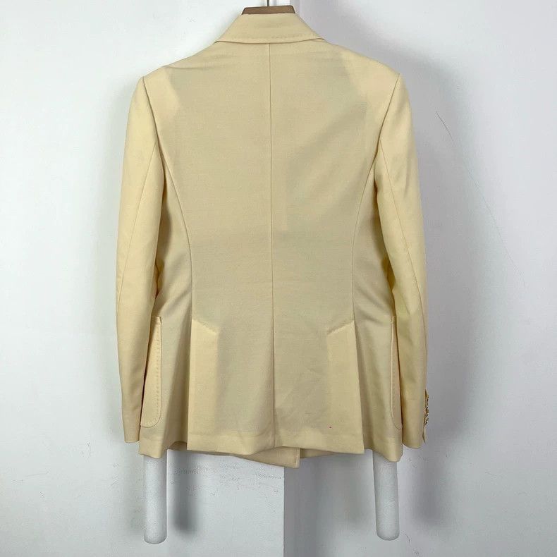 Max Mara Max Mara Double-Breasted Suit Set in Beige Size XS / US 0-2 / IT 36-38 - 2 Thumbnail