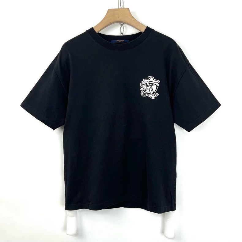 Louis Vuitton Louis Vuitton Black and White Short Sleeve Tee Size M / US 6-8 / IT 42-44 - 2 Thumbnail