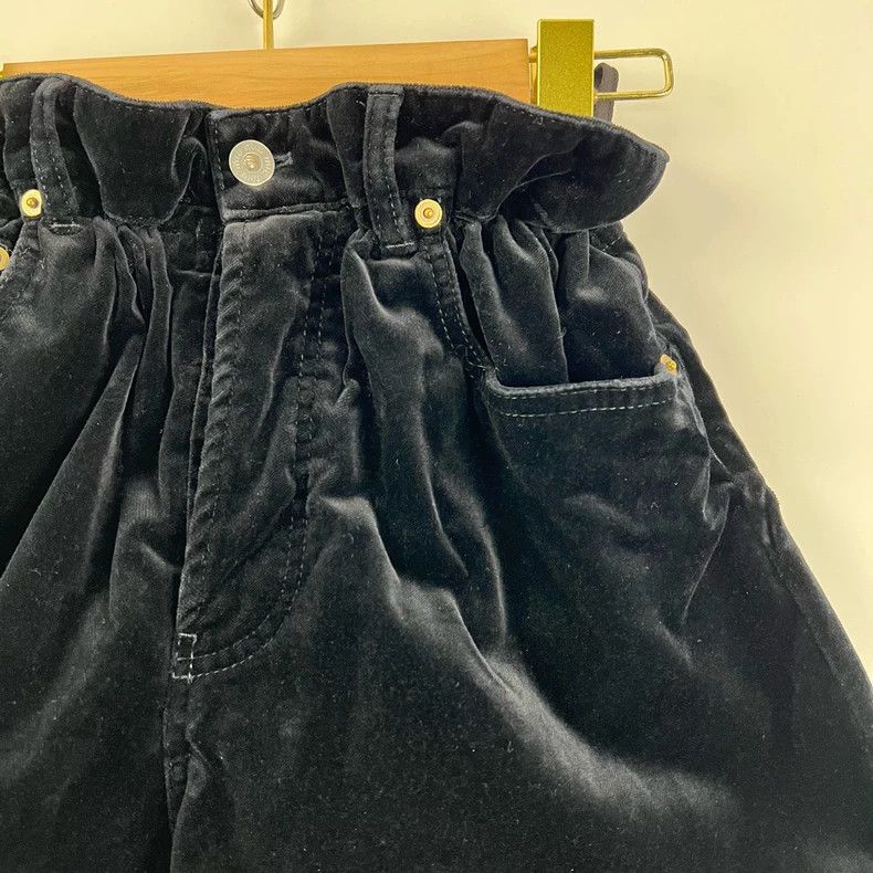 Prada Miumiu Black Velvet Puff Shorts 36码 Size 36" / US 14 / IT 50 - 3 Thumbnail