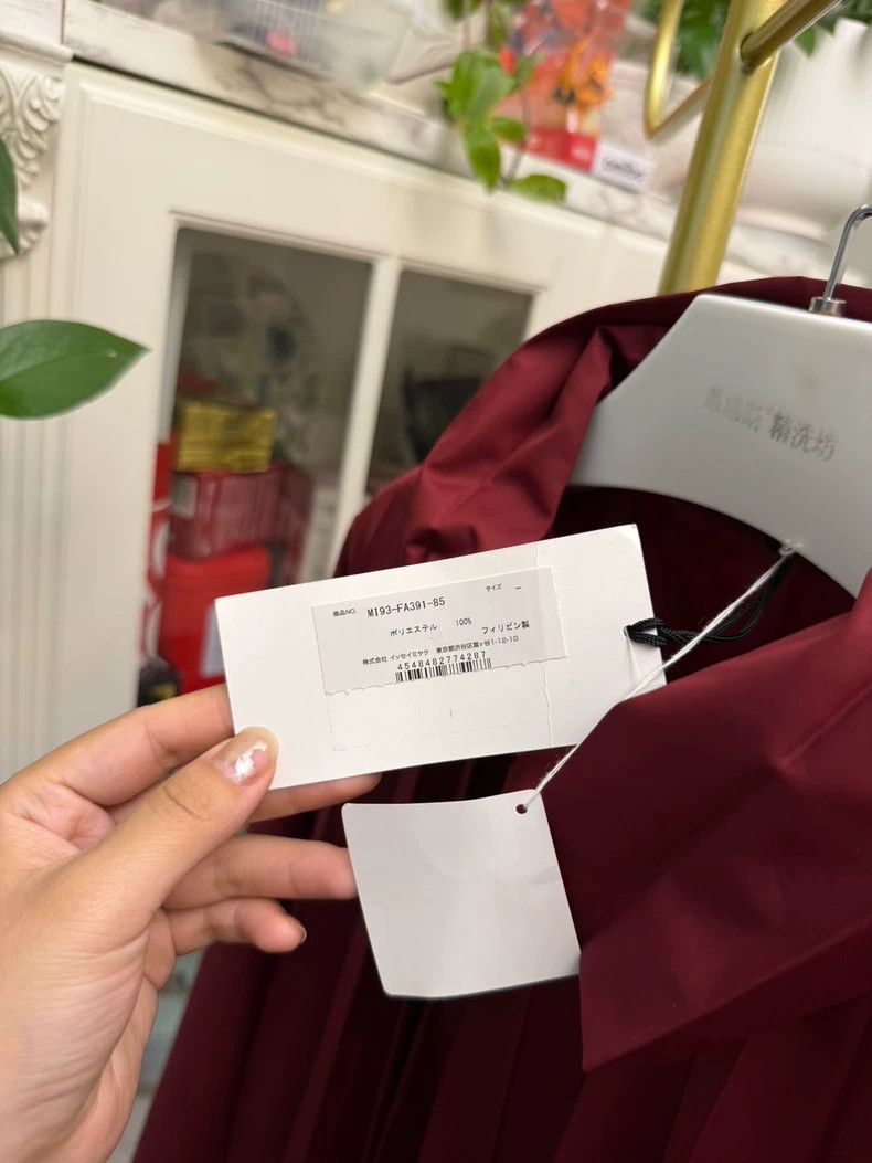 Issey Miyake Deep Red Lightweight Trench Coat Size ONE SIZE - 3 Thumbnail