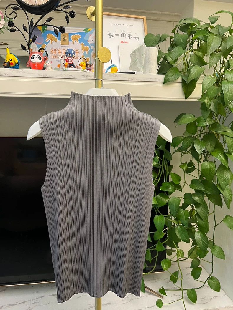 Issey Miyake Pleats Please High Neck Sleeveless Top Size L / US 10 / IT 46 - 7 Thumbnail