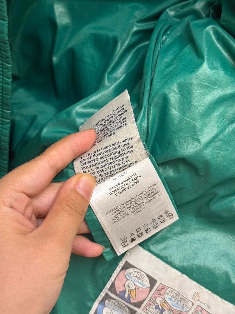 Moncler Green Moncler Down Jacket for Kids Size L / US 10 / IT 46 - 8 Thumbnail