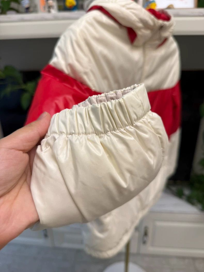 Moncler Moncler Kids Puffer Jacket Red and White Size M / US 6-8 / IT 42-44 - 4 Thumbnail