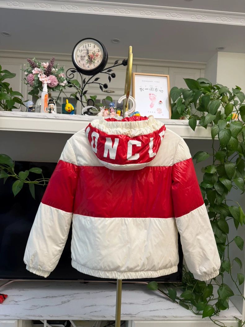 Moncler Moncler Kids Puffer Jacket Red and White Size M / US 6-8 / IT 42-44 - 5 Thumbnail