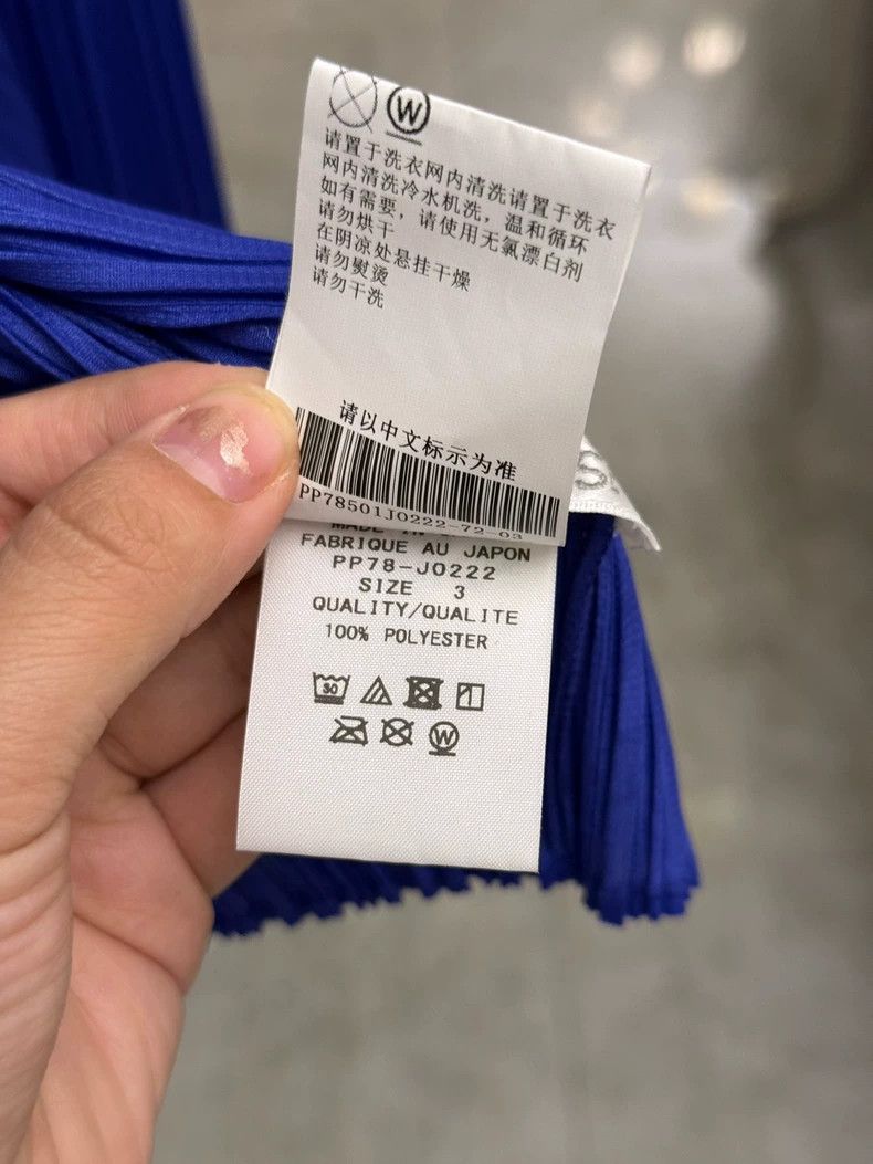 Issey Miyake Issey Miyake Blue Pleated Cardigan Sweater Size M / US 6-8 / IT 42-44 - 4 Thumbnail
