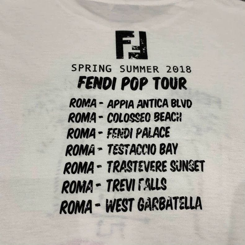 Fendi Fendi Sequin Palm Tree Graphic Short Sleeve T-Shirt Size S / US 4 / IT 40 - 5 Thumbnail