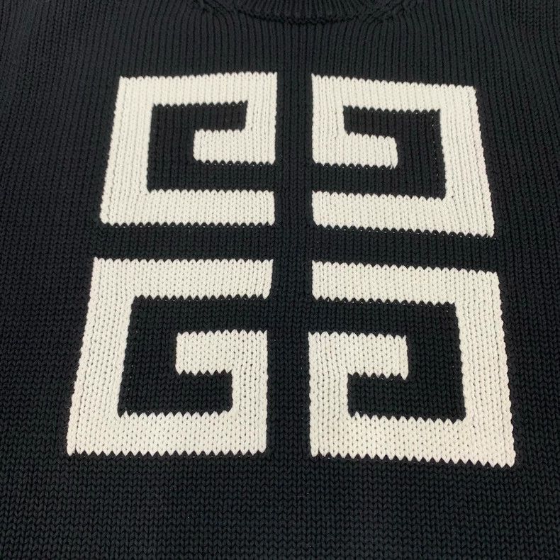 Givenchy Givenchy Black Logo Knit Sweater Size XL Size XL / US 12-14 / IT 48-50 - 6 Thumbnail