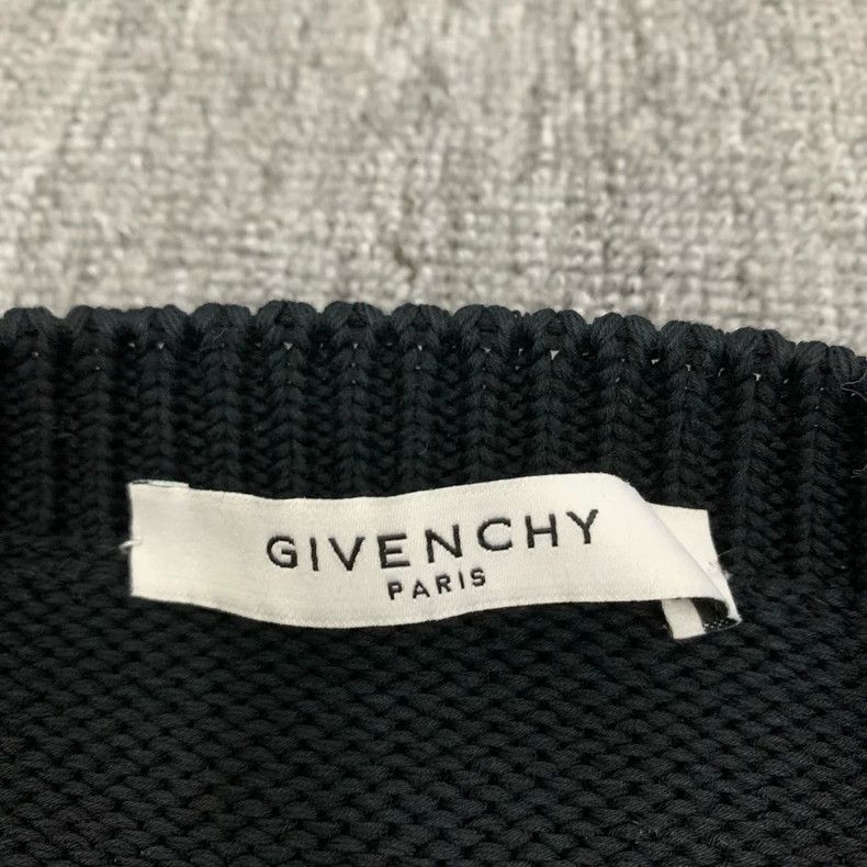 Givenchy Givenchy Black Logo Knit Sweater Size XL Size XL / US 12-14 / IT 48-50 - 4 Thumbnail