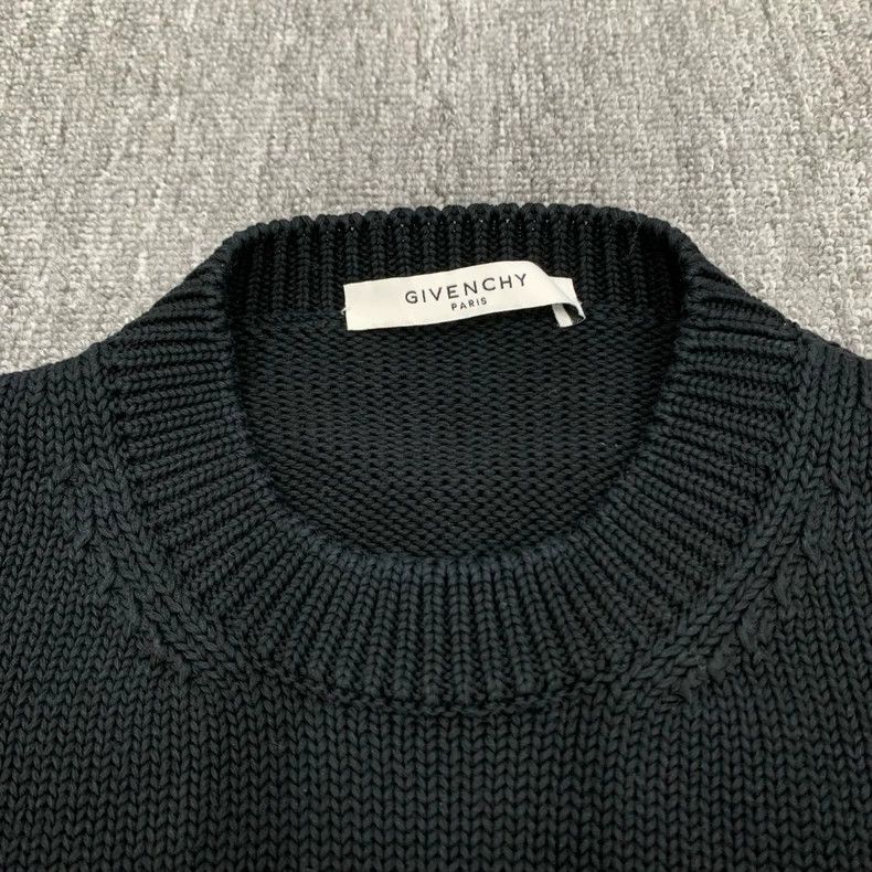 Givenchy Givenchy Black Logo Knit Sweater Size XL Size XL / US 12-14 / IT 48-50 - 8 Thumbnail