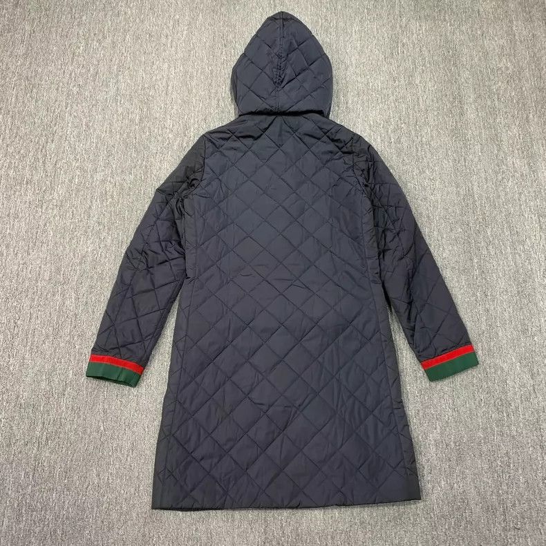 Gucci Gucci Red Green Stripe Cotton Coat Size M / US 6-8 / IT 42-44 - 2 Thumbnail