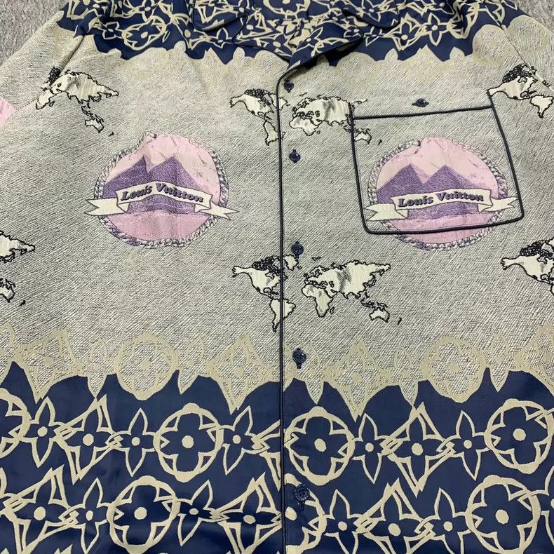 Louis Vuitton Louis Vuitton Patterned Shirt Jacket Size L Size L / US 10 / IT 46 - 3 Thumbnail