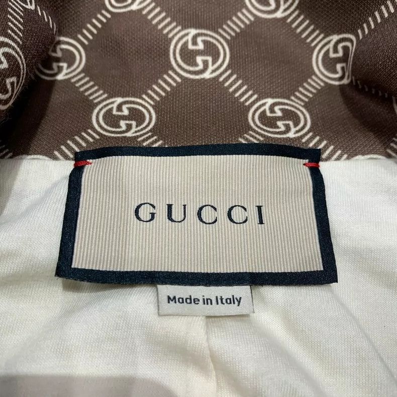 Gucci Brown Printed Cropped Jacket by Gucci Size M / US 6-8 / IT 42-44 - 8 Thumbnail